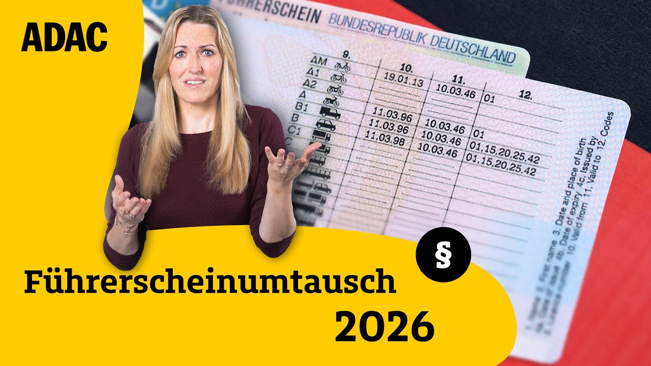 Millionen Scheckkarten-Führerscheine laufen 2026 ab – Eurer auch? | ADAC | Recht? Logisch!