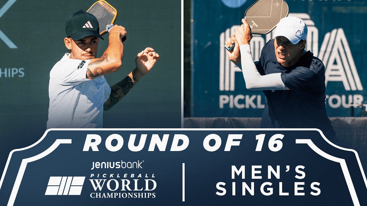 Jaume Martinez Vich v Roscoe Bellamy at the Jenius Bank Pickleball World Championships