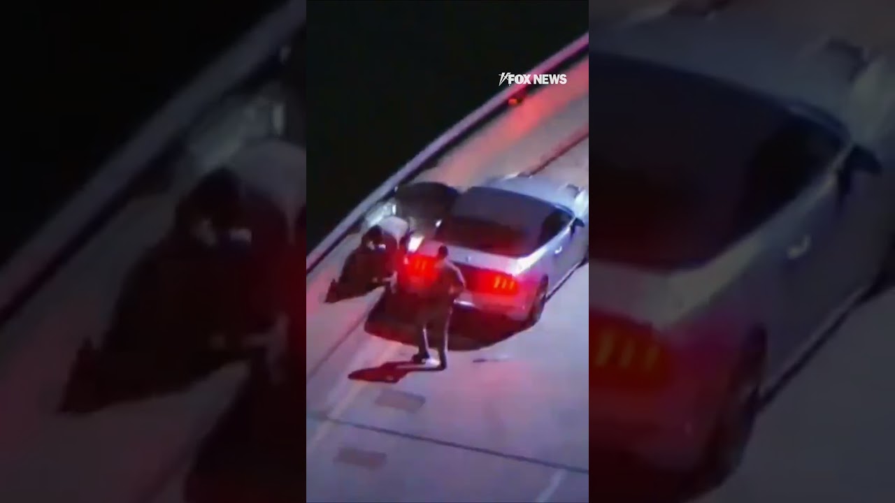 WATCH: Cameras capture intense car chase on Los Angeles highway