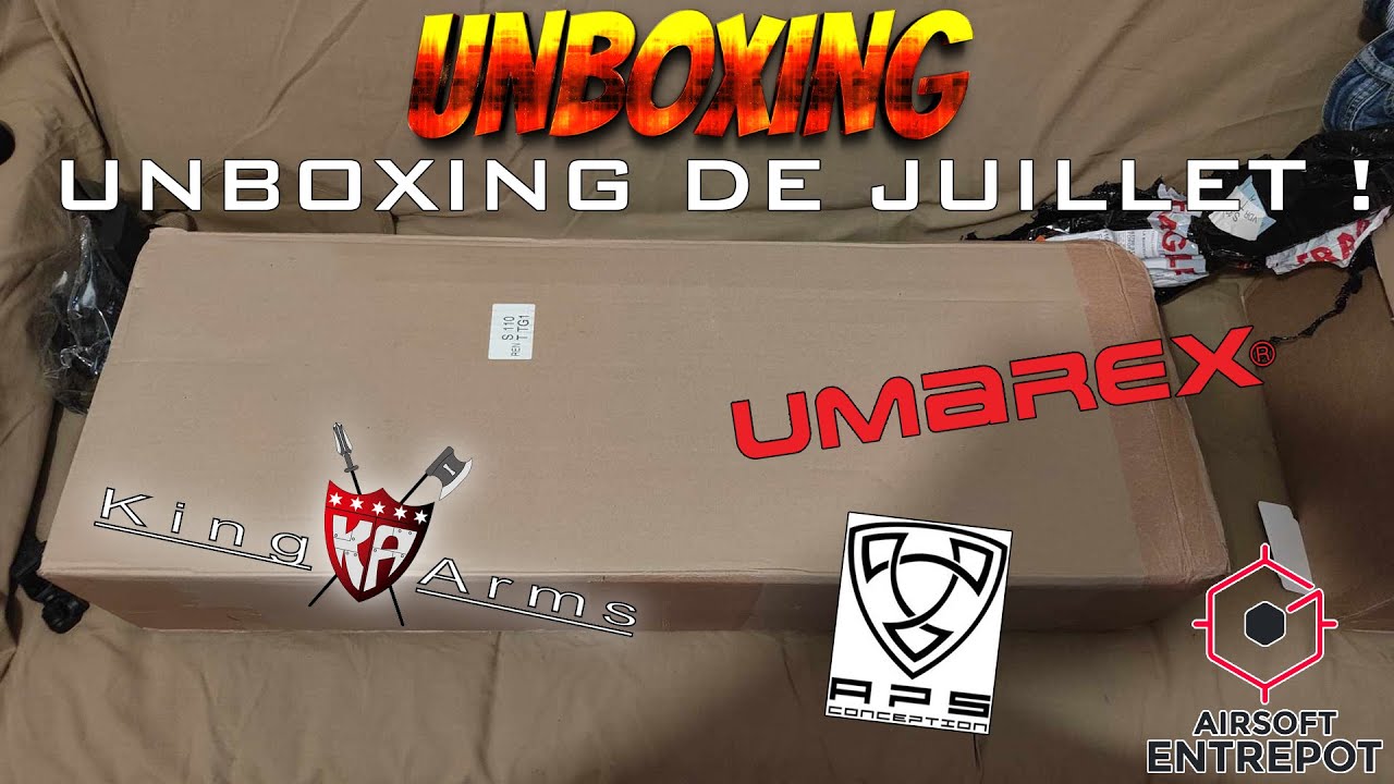 UNBOXING AIRSOFT - UNBOXING DE JUILLET ! (Airsoft Entrepot) [FR]