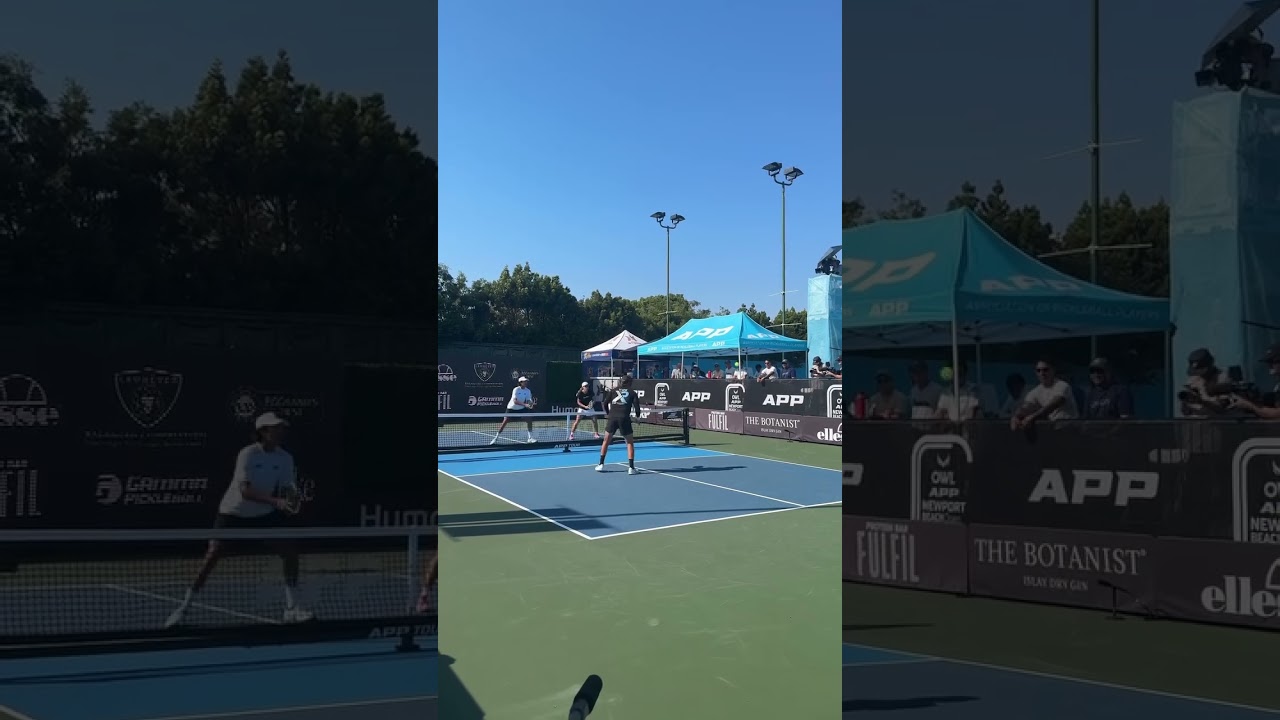 Fast hands finish points 🥊 #pickleball #pickleballhighlights
