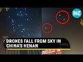 China: Dozens of drones fall from sky as light show failed, spectators run in panic