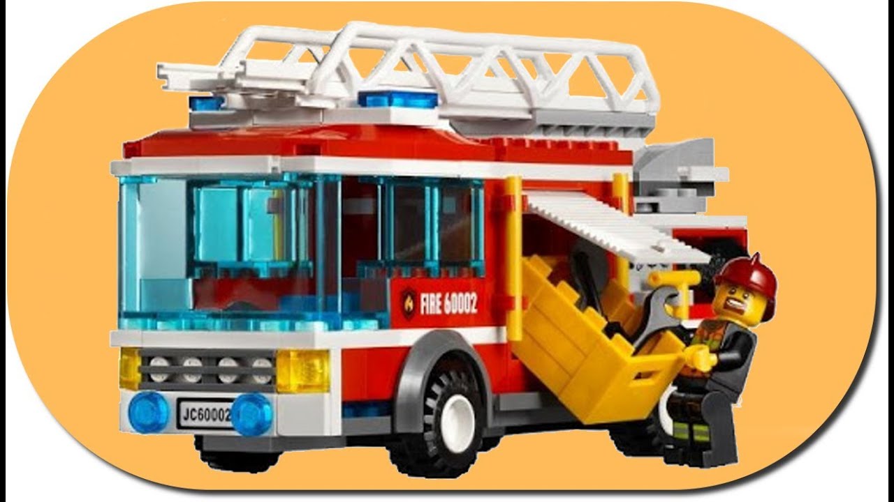 Lego 60002 Fire Truck Lego City Fire Review Youtube 7005