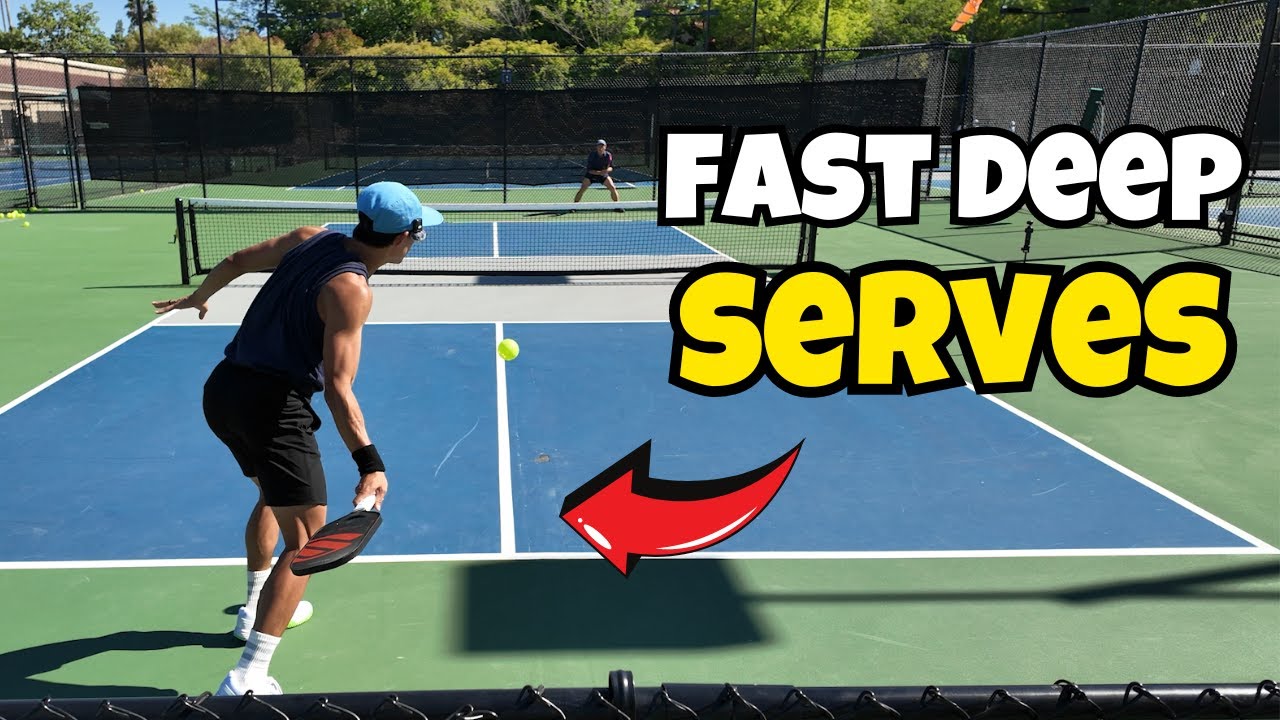 How to Hit FAST TOPSPIN Serves | Analyzing How Pickleball Pros Serve (Slow motion & Overlays)