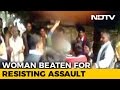Video of woman beaten up for resisting assault at a market place in UP
