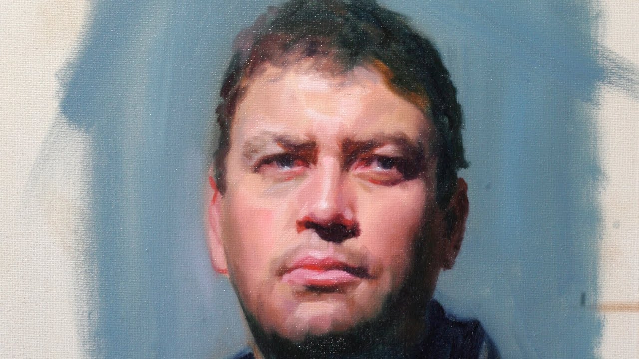 Justin Alla Prima Portrait (art classes,courses and workshops) - YouTube