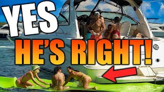 WE KNOW WHAT YOU'RE THINKING DUDE  👙🍑🐫 ( SHE'S 🔥 ) | MIAMI RIVER | DRONEVIEWHD | BOATS & YACHTS