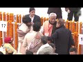 Telugu Film Stars Chiranjeevi, Ram Charan Arrives at Ram Temple in Ayodhya | News9