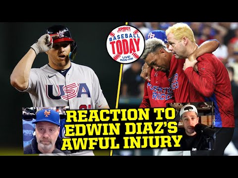 Reaction to Edwin Diaz's awful injury in the WBC | Baseball Today