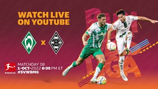 🔴 LIVE | Werder Bremen — Borussia M’gladbach | Matchday 8 – Bundesliga 2022/23