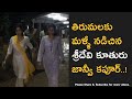 Bollywood actress Janhvi Kapoor walks on foot to Tirumala