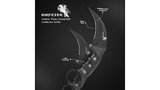 Pratinjau video produk KNIFEZER Pisau Karambit CS GO Collector Knife - H12