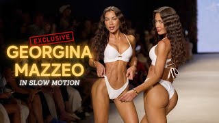 GEORGINA MAZZEO YELLOW BIKINI In slow motion | Model Video