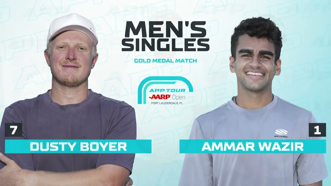 APP Men's Pro Singles Gold Medal Match - Ammar Wazir vs.Dusty Boyer at the AARP Open