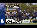 Football players save lives through special donations