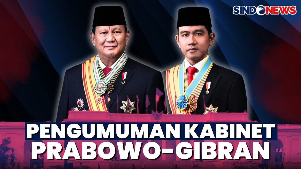 🔴BREAKING NEWS - Pengumuman Menteri Kabinet Prabowo-Gibran | 20 Oktober 2024