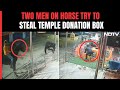 Two Men On Horse Try To Steal Temple Donation Box, This Is What Happened Next