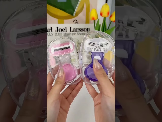 ✅ Product Link in Bio ( # 2505 ) - Compact Pink Lady Protective Razor Set