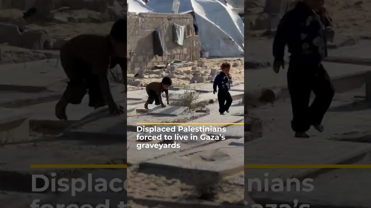 Displaced Palestinians forced to live in Gaza’s graveyards | AJ shorts