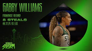 Every steal in Gabby Williams' franchise single-game record game