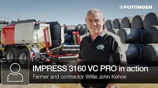Farmer and contractor Willie John Kehoe shows IMPRESS 3160 VC in action