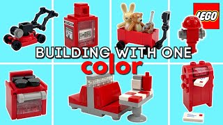 7 Quick LEGO Ideas to Build Using RED