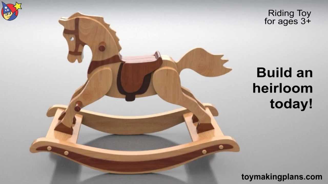 Wood Toy Plans Antique 1890 Rocking Horse YouTube