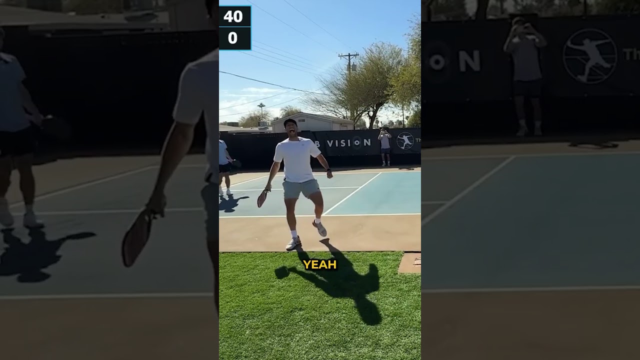 Pros vs. 5.0s pickleball… but the 5.0s are playing tennis 🎾⁠ #pickleball #tennis #explore