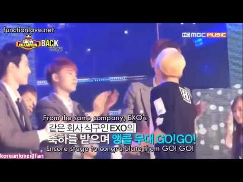 130807 EXO D.O PULLS AMBER IN A TIGHT HUG!
