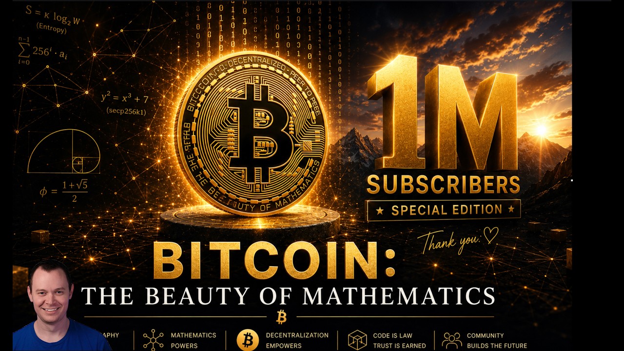 Bitcoin: The Beauty of Mathematics (Part 71) - 1 Million Subscriber Milestone!
