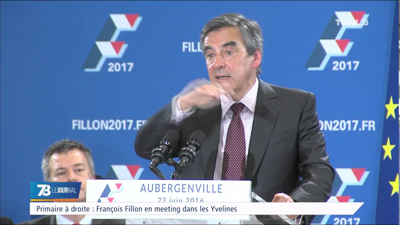 Primaire à droite : François Fillon en meeting dans les Yvelines