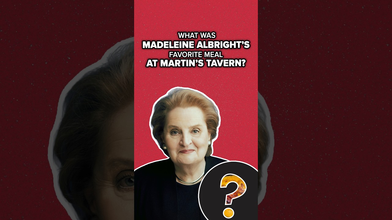 Tavern Owner Reveals Madeleine Albright's Favorite Meal