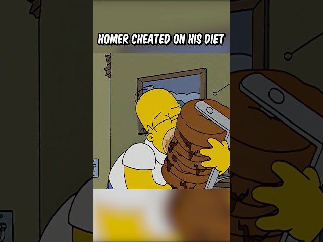 Homer cheated on his diet