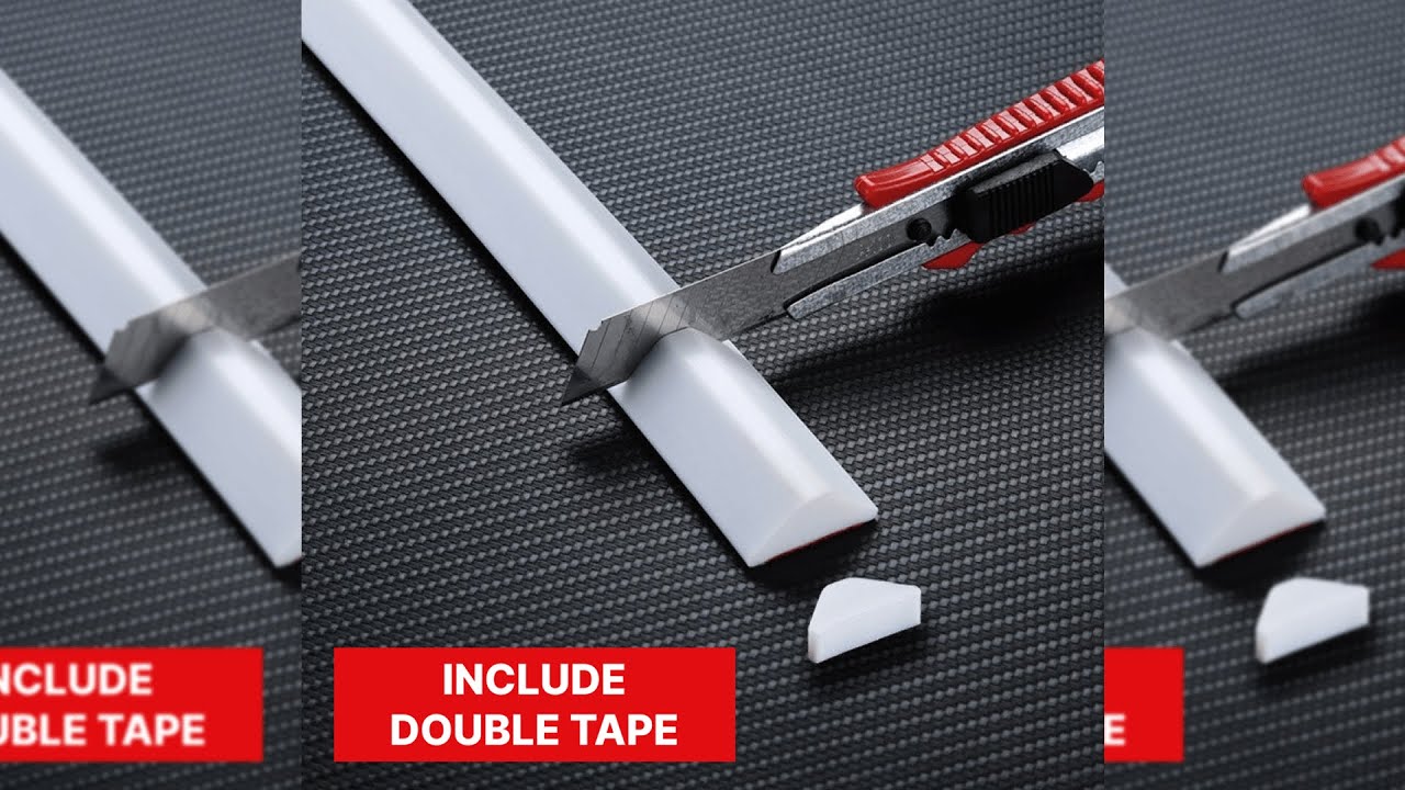 Pratinjau video produk TaffHOME Lis Strip Pintu Sealing Strips Water Stopper Bar 1M - IB311