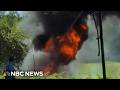 F-16 jet crash triggers evacuations