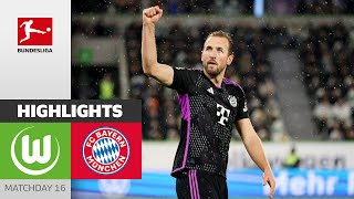 Bayern Stays In Contention! | Wolfsburg — FC Bayern München 1-2 | Highlights | MD16–Bundesliga 23/24