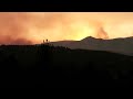 Wildfires burn through the night in western Spain