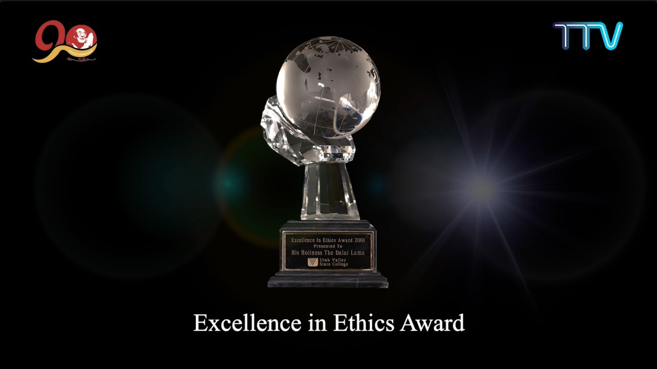ON THIS DAY: May 12, 2001, His Holiness the Dalai Lama was awarded "Excellence in Ethics Award".