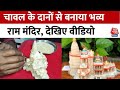 Ayodhya Ram Mandir: रामलला के प्राण प्रतिष्ठा को आतुर रामभक्त, चावल से बना दिया राम मंदिर | Aaj Tak
