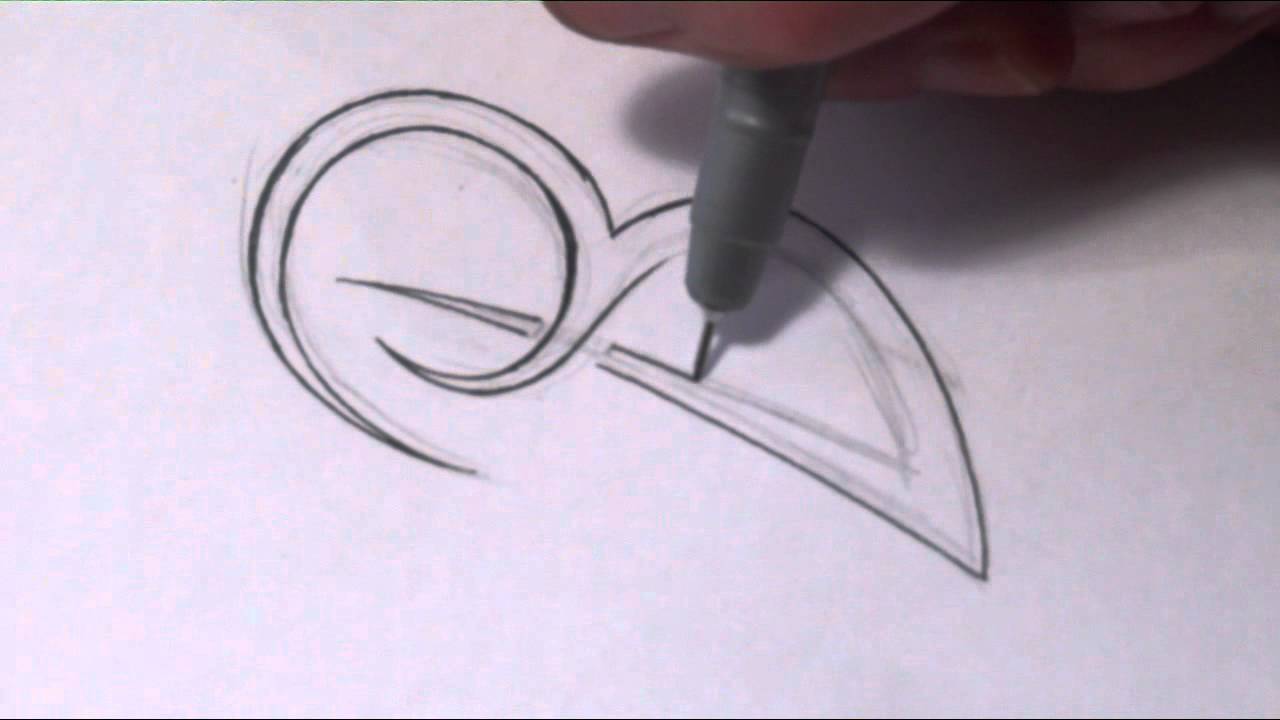 How To Draw a Simple Tribal Letter B - YouTube