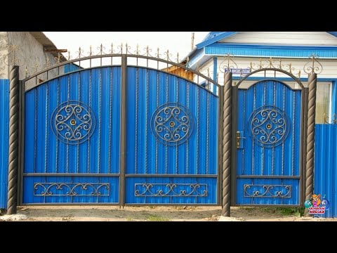 Красиві ворота з профнастилу