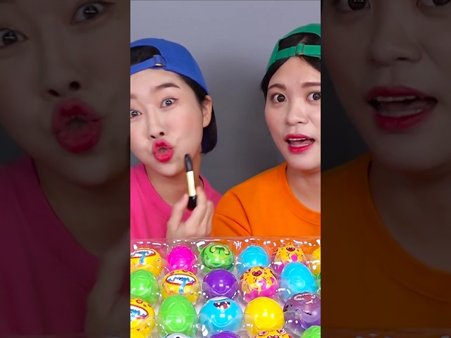 Mukbang Random Eyeball jelly 가위바위보 젤리 먹기 #shorts