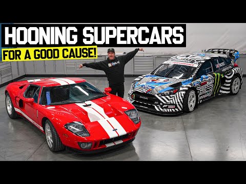 Ken Block Hoons a Ford GT?? AND Auctions Off His Gymkhana Car