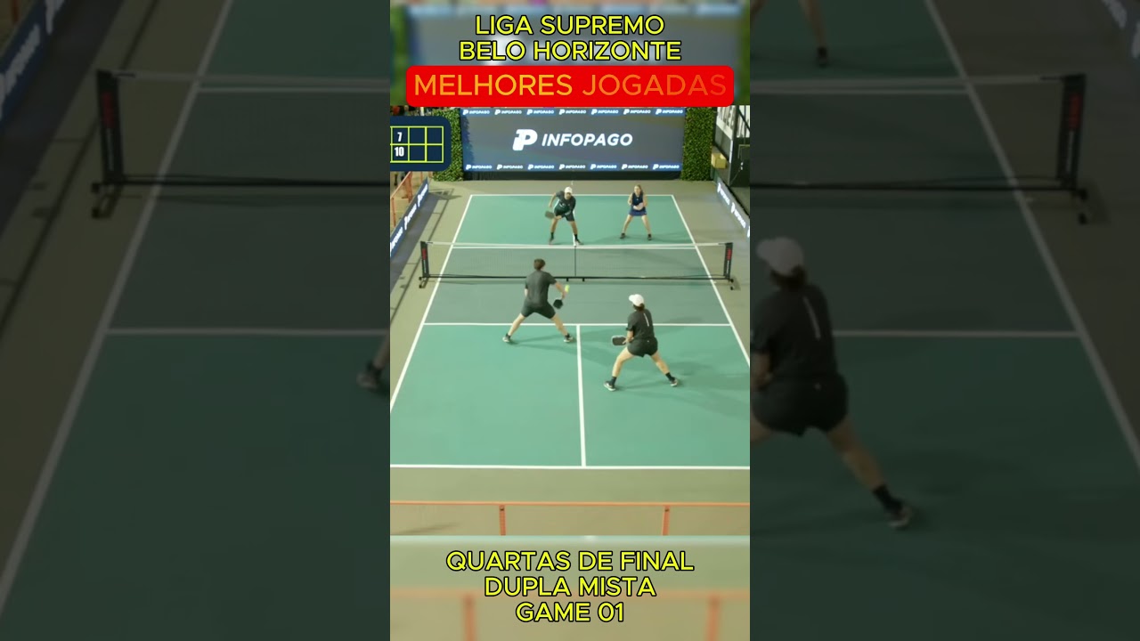 QUARTAS DE FINAL DUPLA MISTA ETAPA LIGA SUPREMO DE PICKLEBALL BELO HORIZONTE (GAME 01)