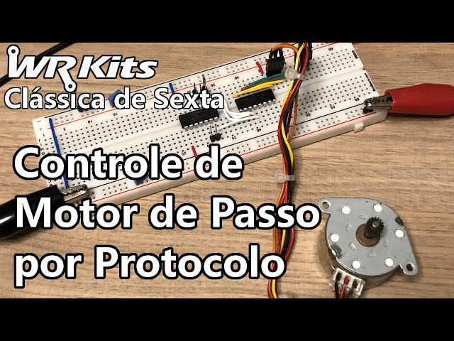 CONTROLE DE MOTOR DE PASSO POR PROTOCOLO | Vídeo Aula #470