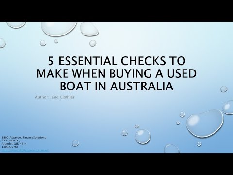 5 Essential Checks to Make When Buying a Used Boat