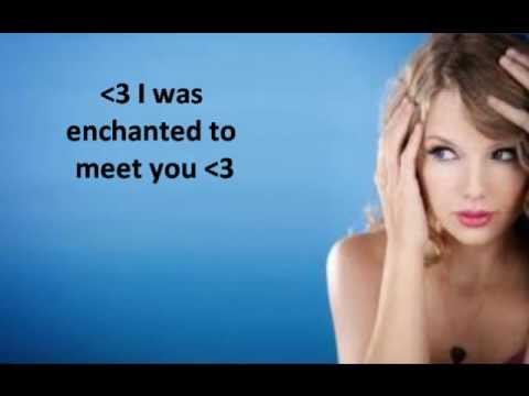 Enchanted Taylor Swift Lyrics