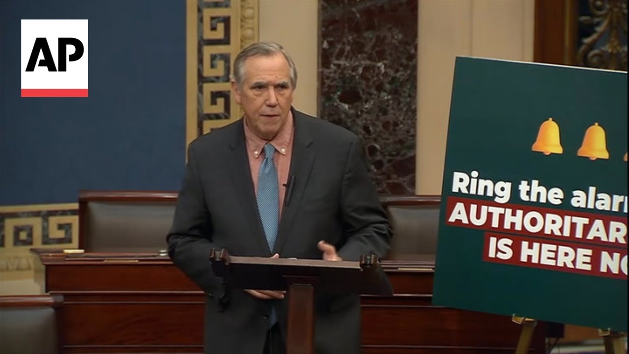 Jeff Merkley says Trump is 'shredding our constitution' during Senate speech