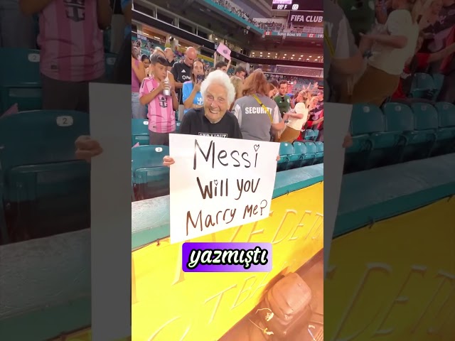 Yaşlı Kadından Messi’ye Şok Evlilik Teklifi❗️😂❤️