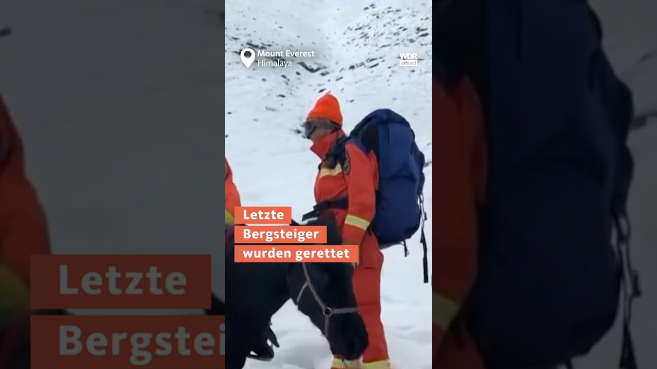 Mount Everest: Alle bergsteiger nach schneesturm gerettet